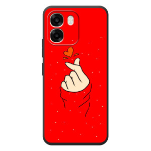 Чохол (Знак сердечка) для OPPO A6 – Сердечко на червоному