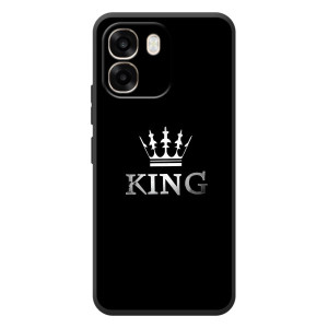 Чехол (Корона на чёрном фоне) для 

ОППО А6 
 – KING