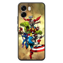 Чехол МАРВЕЛ для 

ОППО А6
 (AlphaPrint) (Герои Марвел)