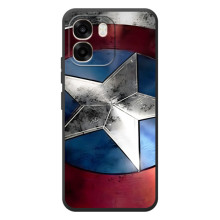 Чехол МАРВЕЛ для 

ОППО А6
 (AlphaPrint) (Щит Капитана Америки)