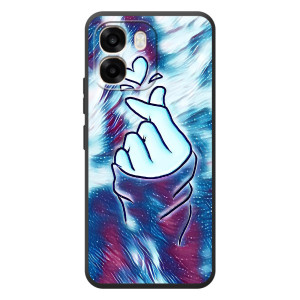 Чохол з принтом для OPPO A6 (AlphaPrint - Знак сердечка)