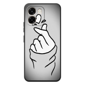 Чохол з принтом для OPPO A6 (AlphaPrint - Знак сердечка)