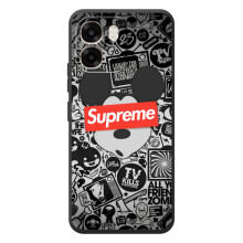 Чехол с Брендами одежды на 

ОППО А6 
 – Supreme Маус
