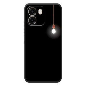 Чехол с картинками на черном фоне для OPPO A6 – Лампочка