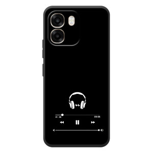 Чехол с картинками на черном фоне для OPPO A6 – Плеер