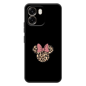 Чехол с леопардовым принтом на OPPO A6 – Леопардовая Минни