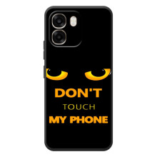Чехол с Прикольным принтом на OPPO A6 – Не трогай мой телефон