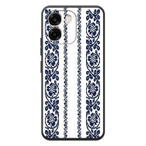 Силиконовый Чехол на OPPO A6 с картинкой Вышиванки – Синяя вышиванка