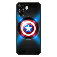 Чехол с Щитом Капитана Америки на OPPO A6 – Яркий Щит Капитана