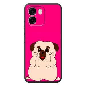 Чохол (ТПУ) Милі песики для OPPO A6 (Веселий Мопсік)