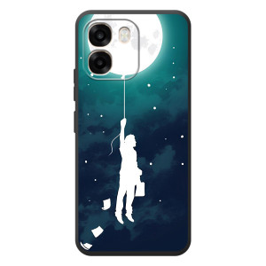 Чохол (ТПУ) з планетами на OPPO A6 – To The moon