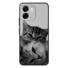 Чехол с рисунком кот на OPPO A6 (Пара котов)