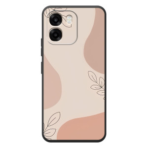Чехол цветочный дизайн для OPPO A6 – Коричневый фон