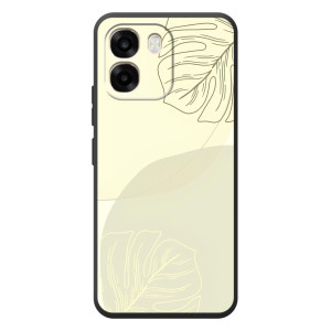Чехол цветочный дизайн для OPPO A6 – Зелёный фон