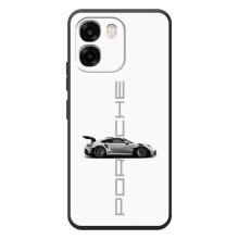 Чехол с авто Порше для OPPO A6 – белый Порше