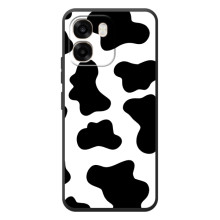 Чехол с принтом коровы на 

ОППО А6
 (Черный принт)