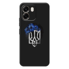 Чохол з українським гербом на OPPO A6 – Герб з квіткою