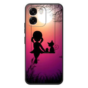 Девчачий Чехол для OPPO A6 – На качели