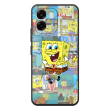 Силиконовый чехол Спанч Боб на 

ОППО А6 
 (Радостный Спанч Боб)