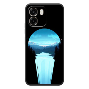 Літній Чохол на OPPO A6 – Синій Водоспад
