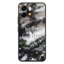 Новогодние, Праздничные Чехлы для OPPO A6 - 2024 год (Hello winter)
