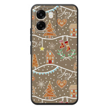 Новогодние, Праздничные Чехлы для OPPO A6 - 2024 год (Новогодние пряники)