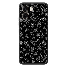 Новогодние, Праздничные Чехлы для OPPO A6 - 2024 год (Новогодний фон)