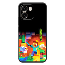 Чехлы для OPPO A6 (Персонажи Майн Крафт) – Герой Майнкрафт