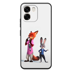 Силіконовий чохол з принтом Зоотрополіс для OPPO A6 – Джуді і Нік