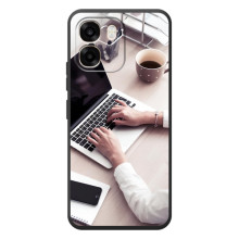 Силиконовый бампер (Работники) на OPPO A6 – Офисный работник