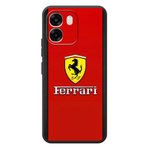 Силиконовый бампер с картинкой машины на OPPO A6 – Ferrari Logo