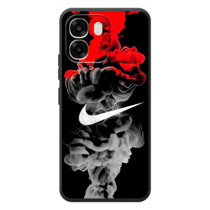 Силиконовый Чехол на OPPO A6 с картинкой Nike (Nike дым)