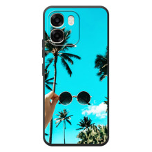 Силиконовый чехол с КАРТИНКАМИ лето для OPPO A6 (AlphaPrint) (Взгляд лето)