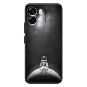 Силиконовый Чехол с принтом "Космонавты" на OPPO A6 – Космонавт романтик