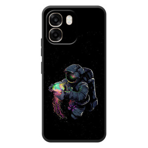 Силиконовый Чехол с принтом "Космонавты" на OPPO A6 – В руках земля