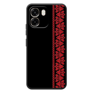 Силіконовый Чохол на OPPO A6 – Червона вишиванка