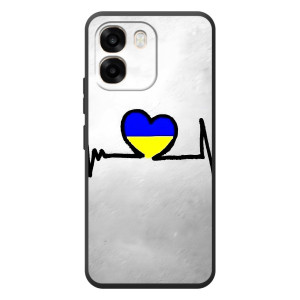 Силіконовий Чохол  на OPPO A6 (Я-Україна) – Українська кардіограма