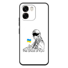 Защитные чехлы (Призрак Киева) для OPPO A6 (AlphaPrint) (Летчик Киева)