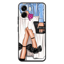 Силиконовый Чехол на OPPO A6 с картинкой Стильных Девушек (Мода)