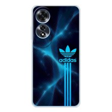 Чехлы Адидас для OPPO A60 5G (AlphaPrint) (Синий Адидас)