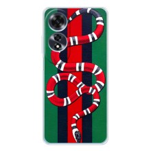 Чехлы ГУЧЧИ для Оппо А60 5Джи (AlphaPrint) (Gucci змия)