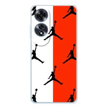 Чехлы для OPPO A60 5G - с картинкой JORDAN (AlphaPrint) (Лого Джордан)