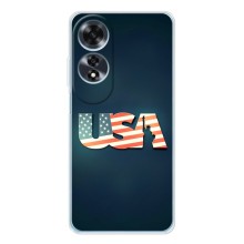 Чехол Флаг USA для OPPO A60 5G – USA