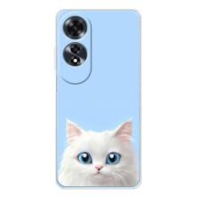 Чохол на тематику: Коти для OPPO A60 5G – Білий кіт