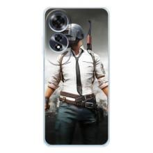 Силиконовый чехол с картинкой "Герой Pubg" на OPPO A60 5G – Пабг