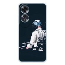 Силиконовый чехол с картинкой "Герой Pubg" на OPPO A60 5G – В экиперовке