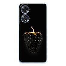 Чехол с изображением  вкусной еды для OPPO A60 5G – Чёрная клубника