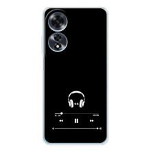 Чехол с картинками на черном фоне для OPPO A60 5G – Плеер