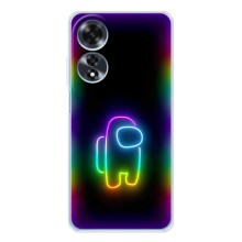 Чехол Амонг Ас для OPPO A60 5G (AlphaPrint) (Яркий скин)