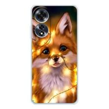 Чохол з Лисичкою для OPPO A60 5G – Новорічне лисеня